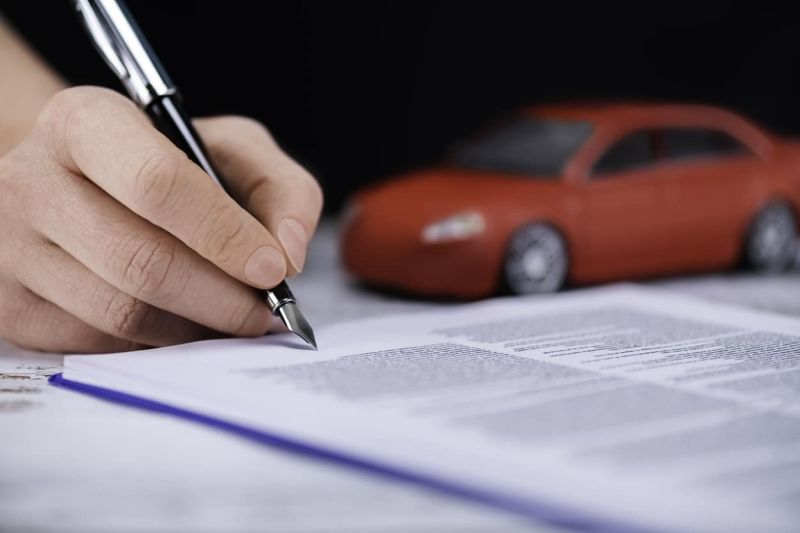 Car Contract Signature